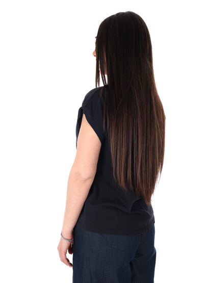 Pepe Jeans Mina, t-shirt unisex nera a maniche corte