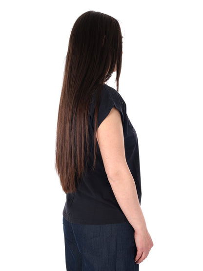 Pepe Jeans Mina, t-shirt unisex nera a maniche corte