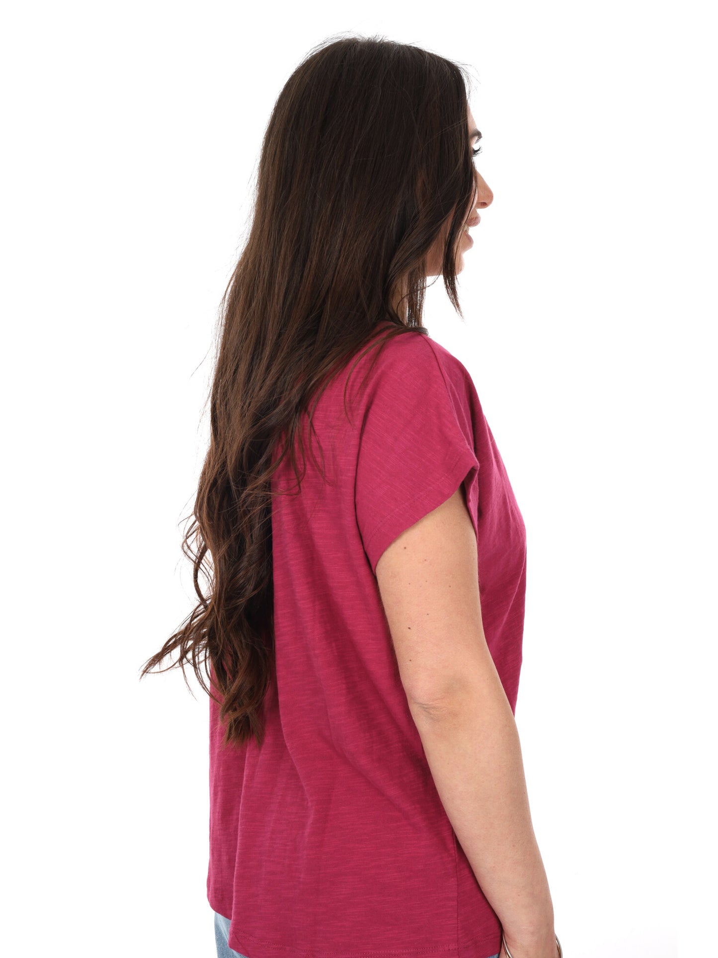 T-shirt Mila Pepe Jeans da donna rossa, essenziale e versatile