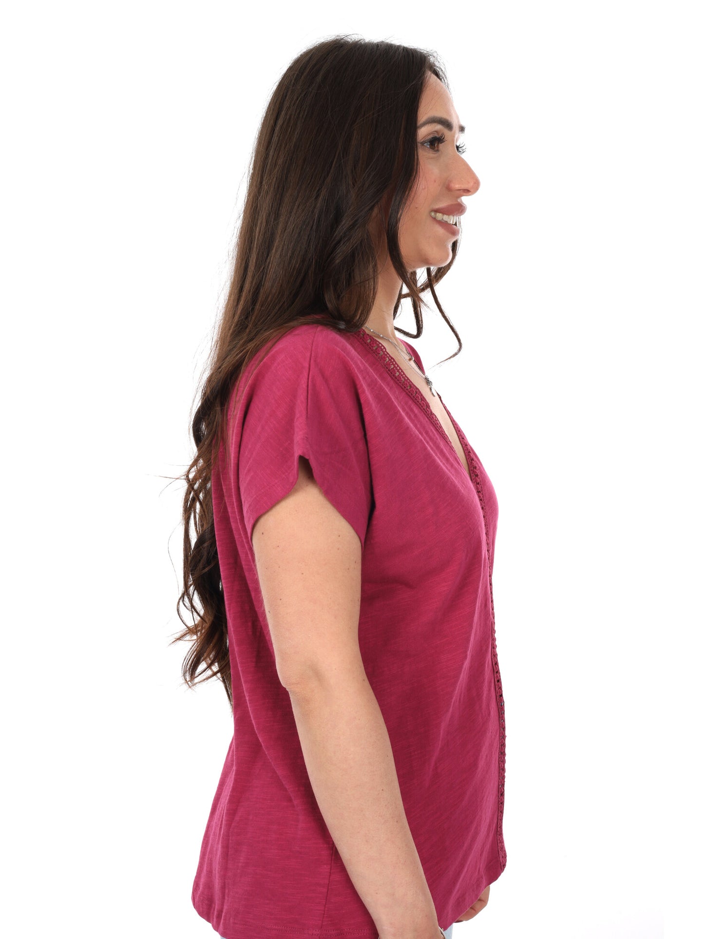 T-shirt Mila Pepe Jeans da donna rossa, essenziale e versatile