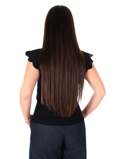 Pepe Jeans Mireya, t-shirt maniche corte donna nera in cotone