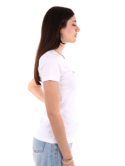 T-SHIRT CON LOGO PEPE JEANS DONNA BIANCO