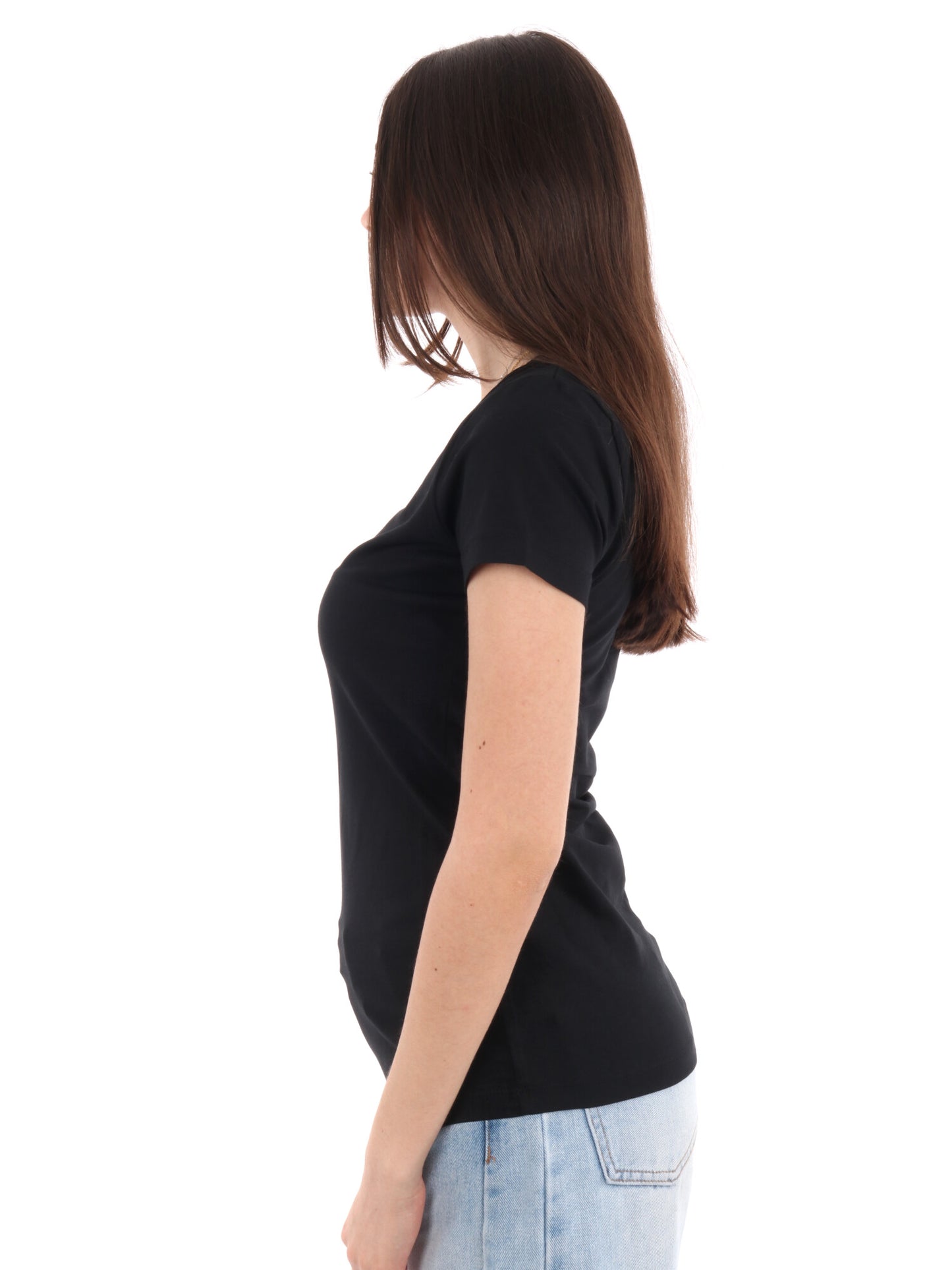 T-SHIRT CON LOGO PEPE JEANS DONNA NERO