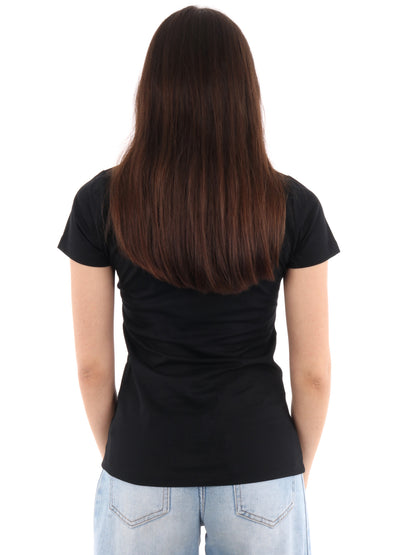 T-SHIRT CON LOGO PEPE JEANS DONNA NERO