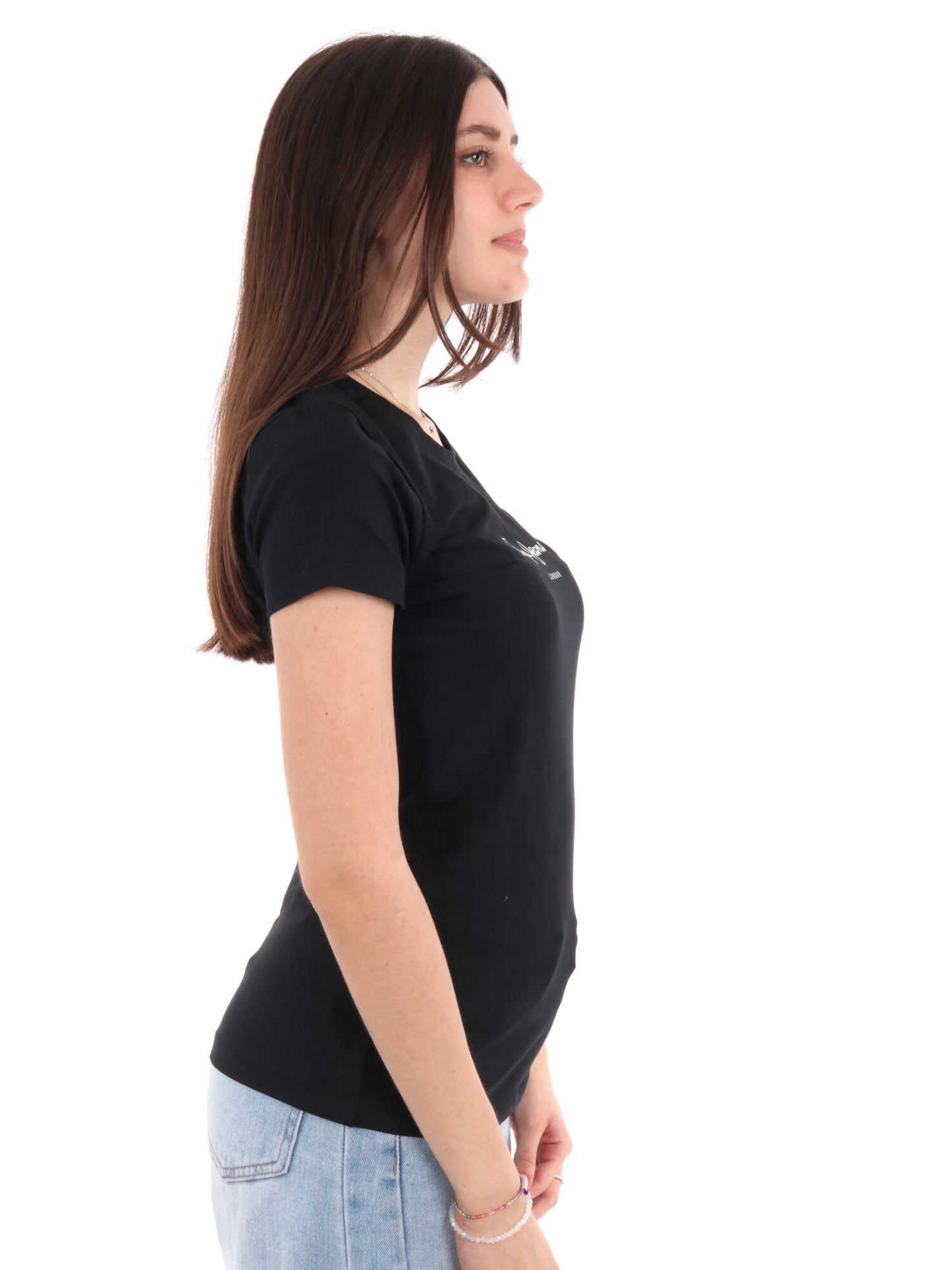 T-SHIRT CON LOGO PEPE JEANS DONNA NERO