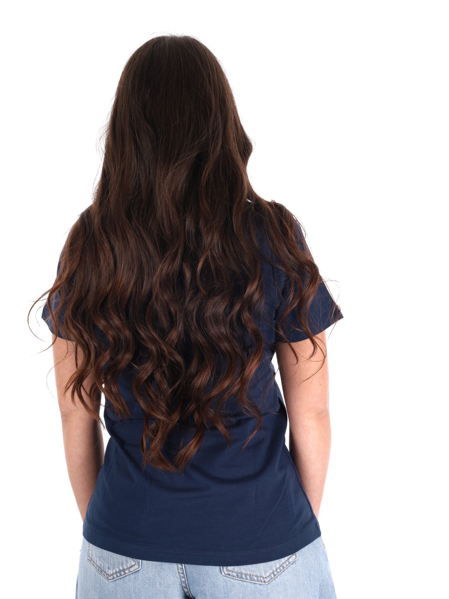 Pepe Jeans New Virginia, t-shirt slim donna blu con logo