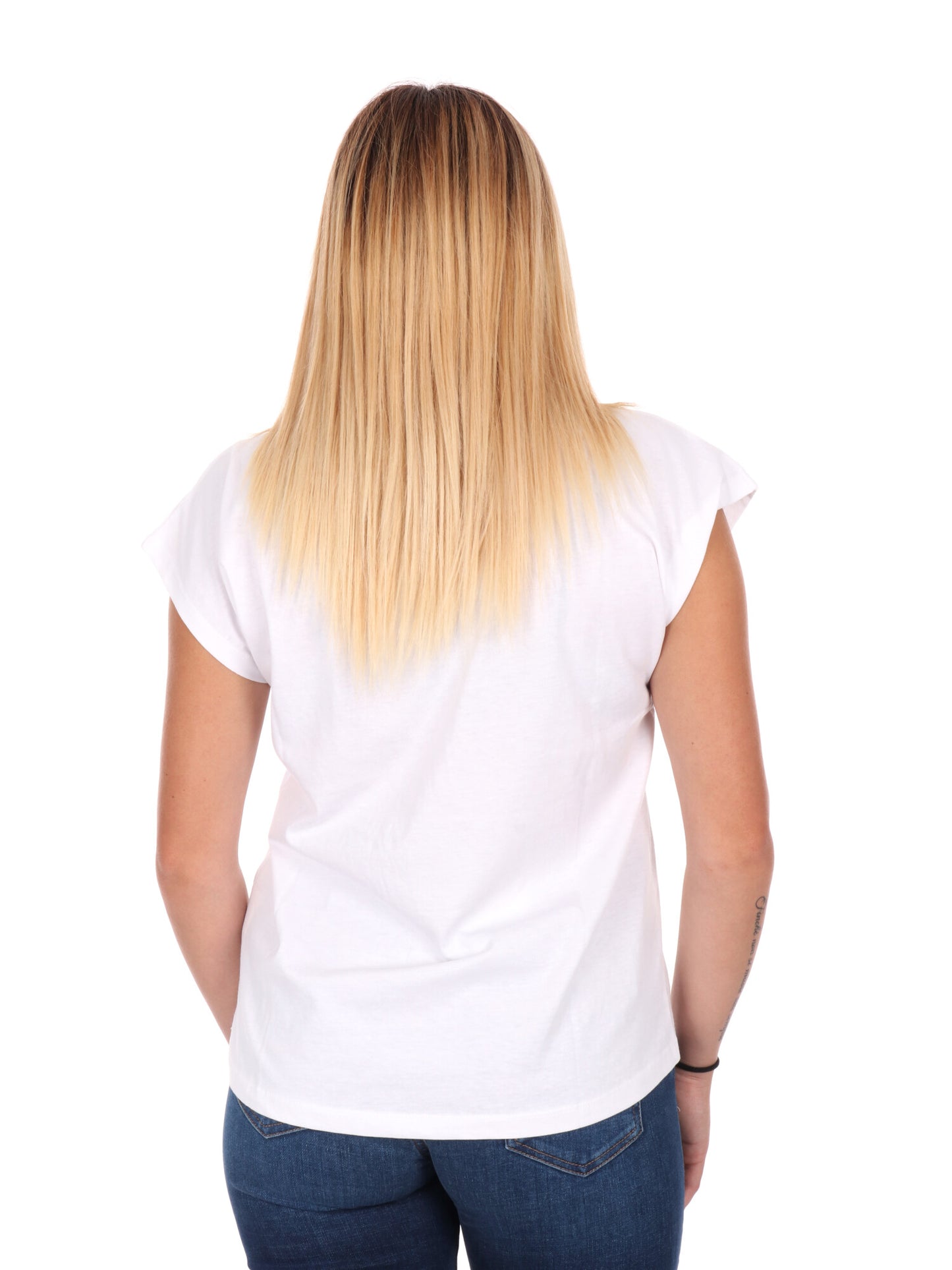 T-SHIRT CON MINI STRASS PEPE JEANS DA DONNA BIANCO