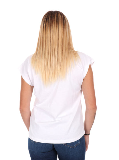 T-SHIRT CON MINI STRASS PEPE JEANS DA DONNA BIANCO
