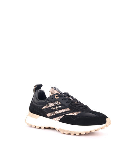 SNEAKER STRINGATA LUCKY FEN PEPE JEANS DA DONNA NERO