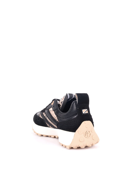 SNEAKER STRINGATA LUCKY FEN PEPE JEANS DA DONNA NERO