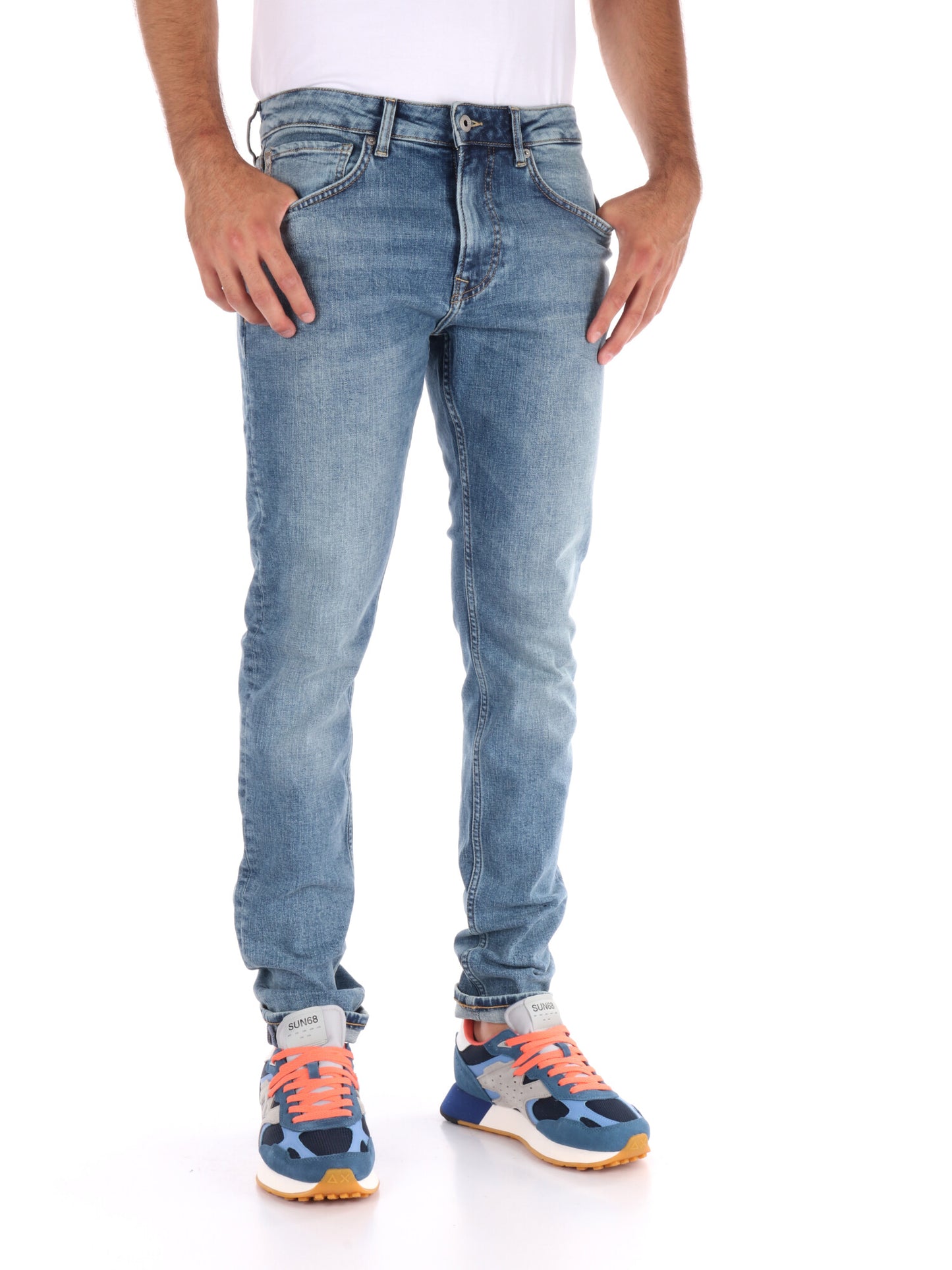 JEANS STANLEY PEPE JEANS DA UOMO DENIM CHIARO