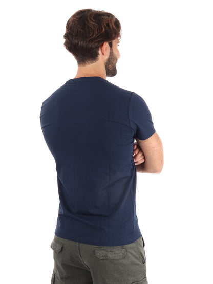 T-SHIRT SLIM FIT CON LOGO PEPE JEANS DA UOMO BLU