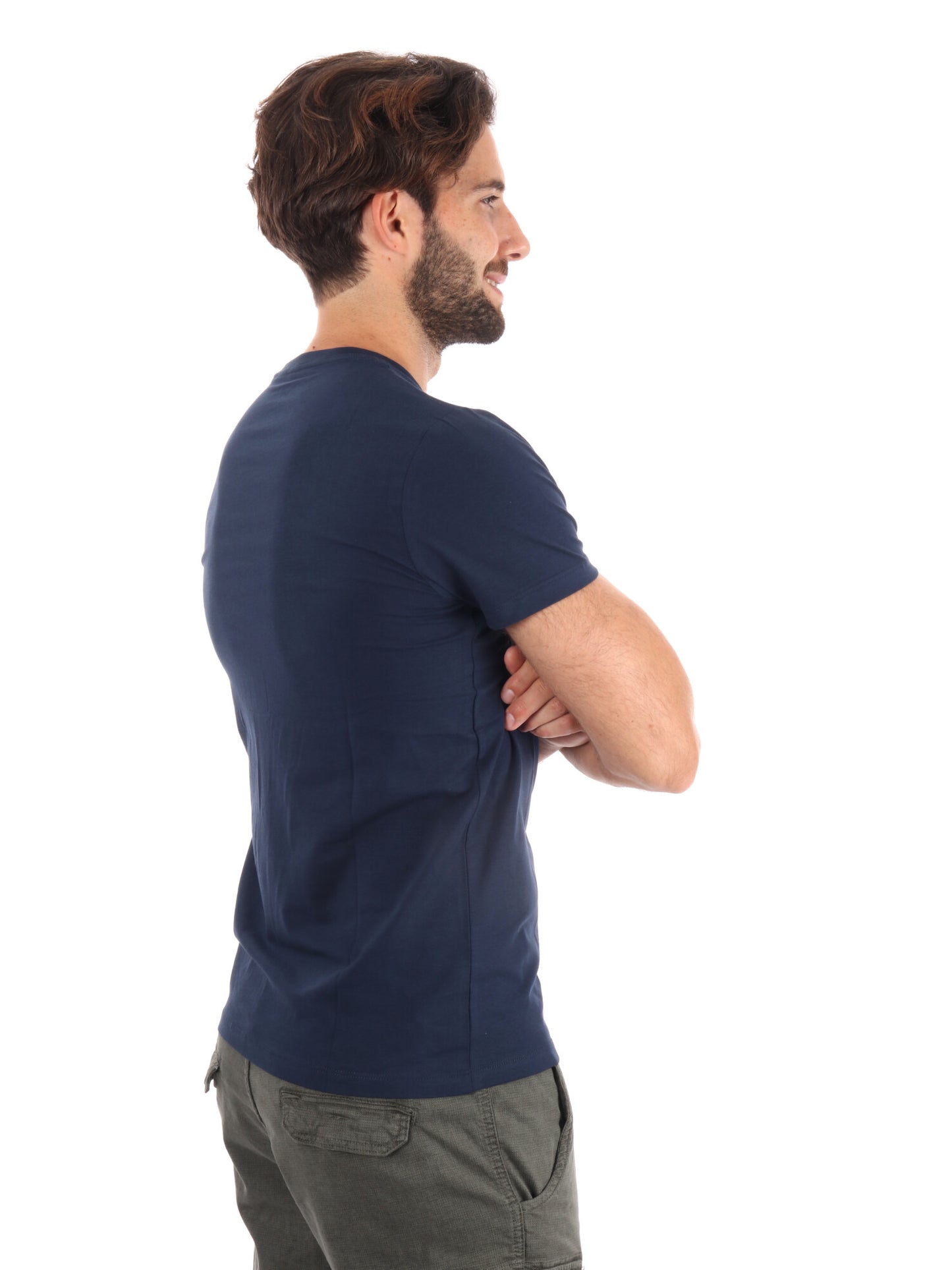 T-SHIRT SLIM FIT CON LOGO PEPE JEANS DA UOMO BLU