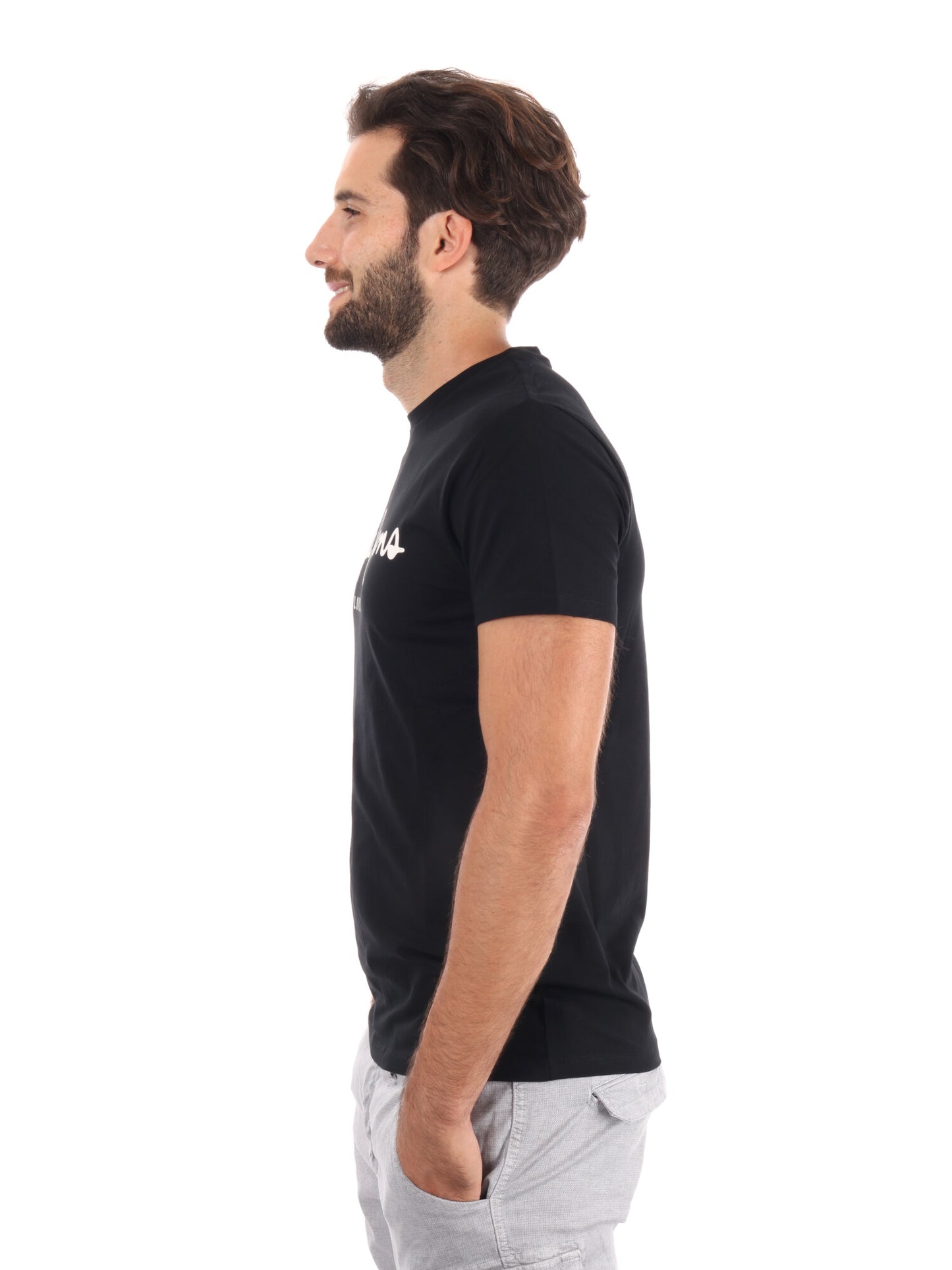 T-SHIRT SLIM FIT CON LOGO PEPE JEANS DA UOMO NERO