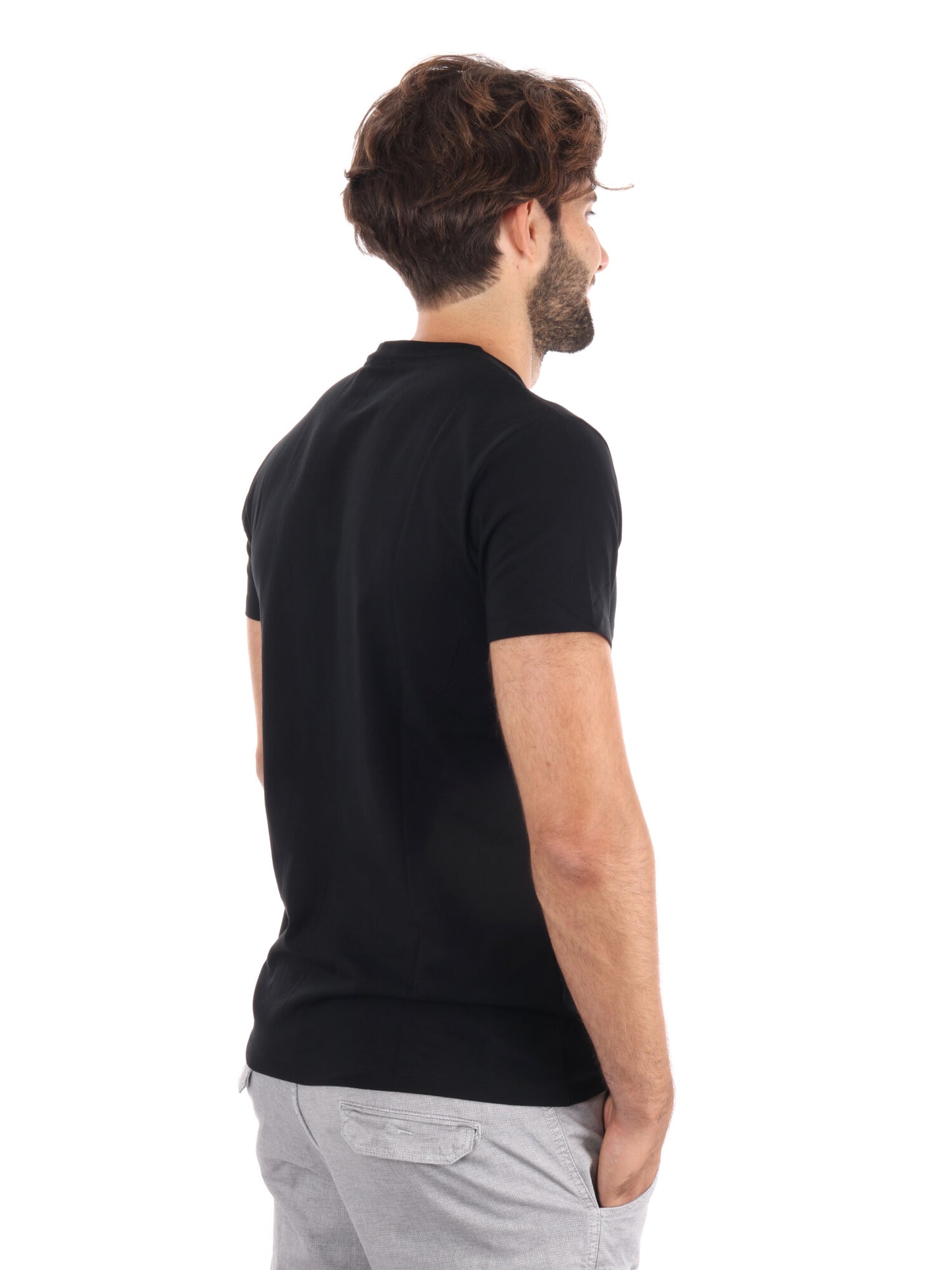 T-SHIRT SLIM FIT CON LOGO PEPE JEANS DA UOMO NERO