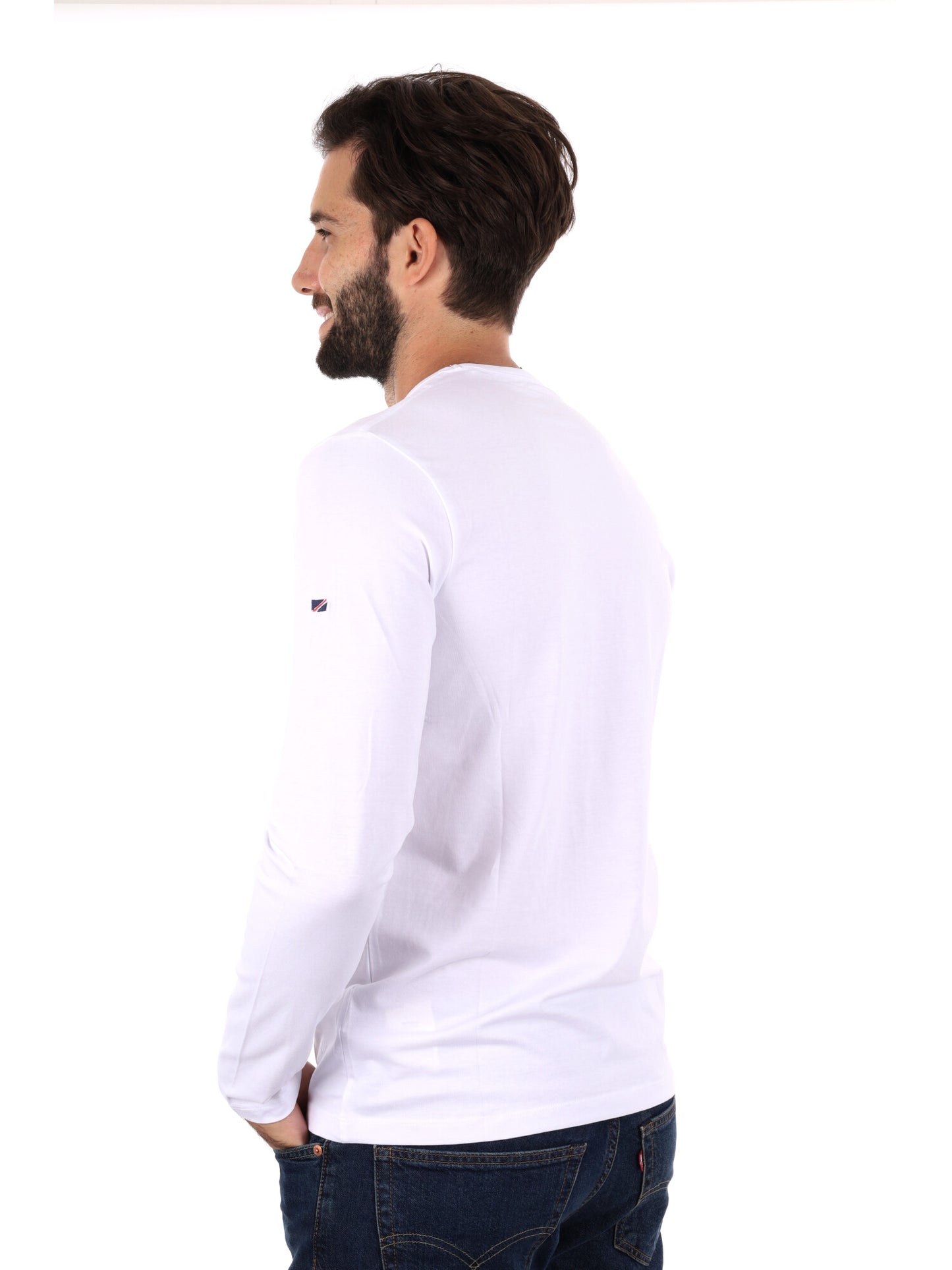 MAGLIA A MANICHE LUNGHE ORIGINAL PEPE JEANS DA UOMO BIANCO