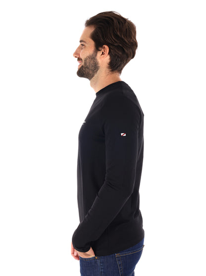 MAGLIA A MANICHE LUNGHE ORIGINAL PEPE JEANS DA UOMO NERO