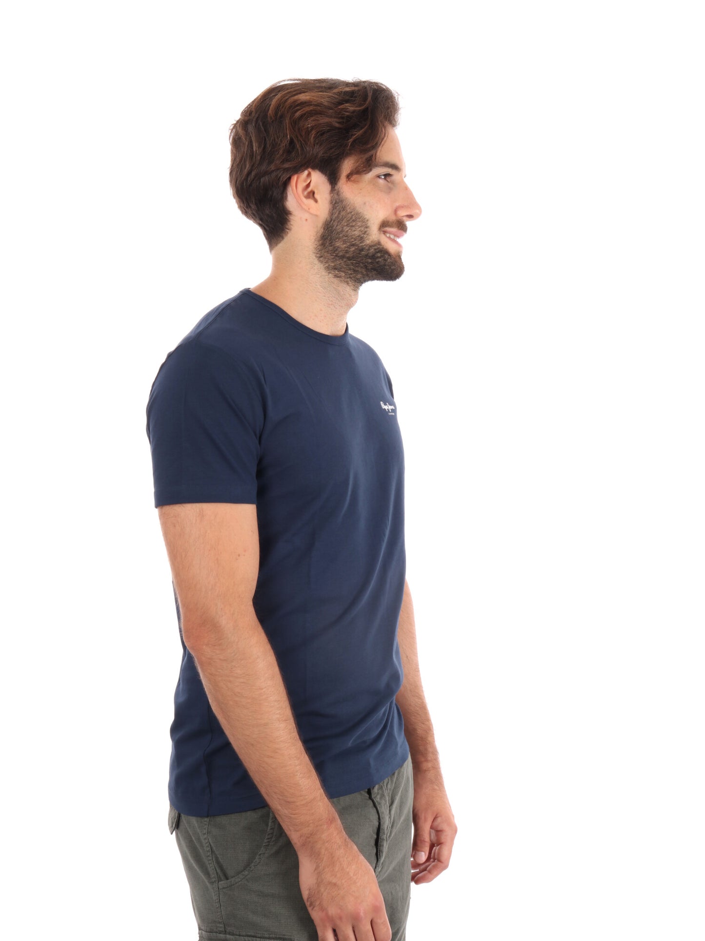 T-SHIRT SLIM FIT PEPE JEANS UOMO BLU