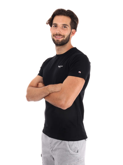 T-SHIRT SLIM FIT PEPE JEANS UOMO NERO
