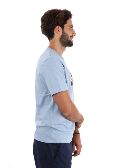 T-SHIRT REGULAR PEPE JEANS DA UOMO CELESTE