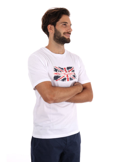 T-SHIRT REGULAR PEPE JEANS DA UOMO BIANCO