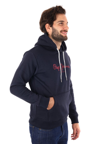 FELPA MACBETH CON CAPPUCCIO PEPE JEANS DA UOMO BLU