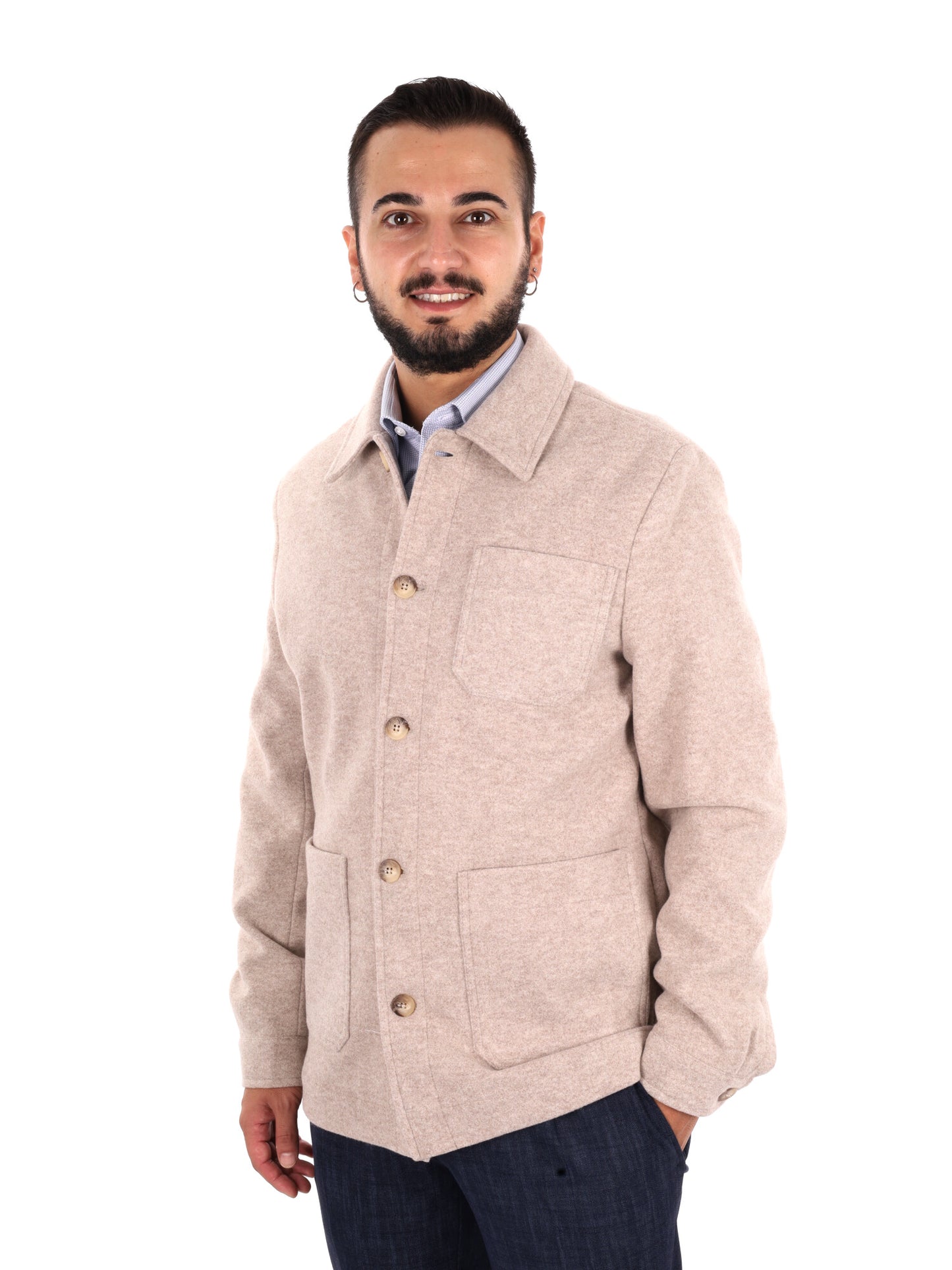 Fb Poce 103, giubbino da uomo beige
