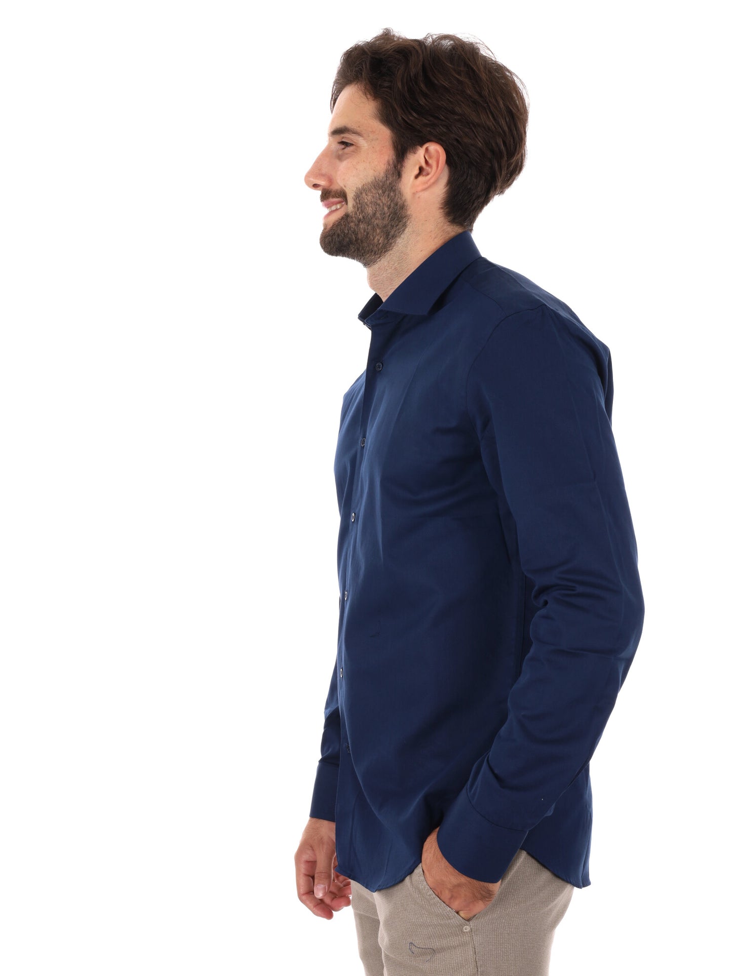 CAMICIA POMMERY FB DA UOMO BLU