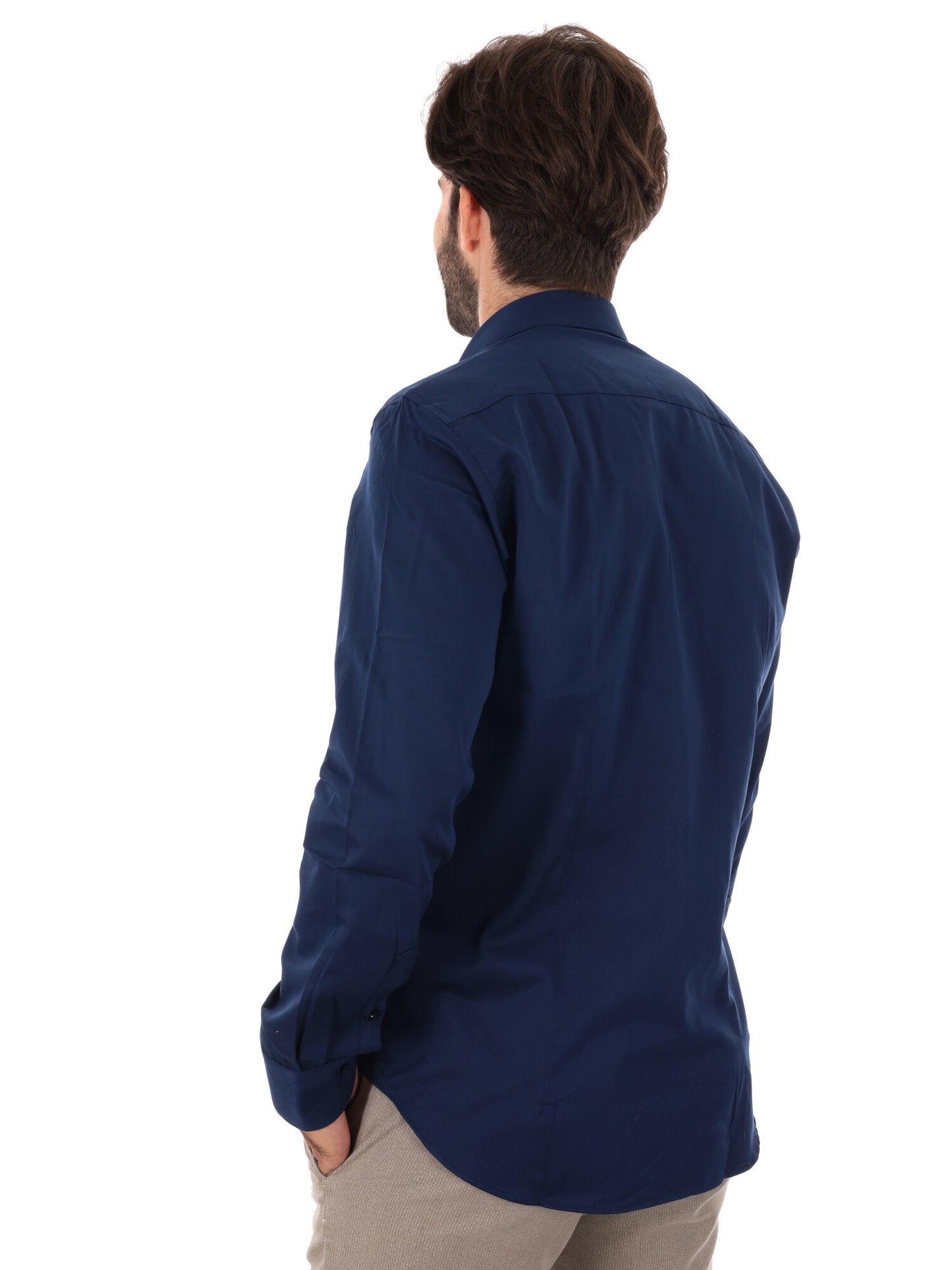 CAMICIA POMMERY FB DA UOMO BLU