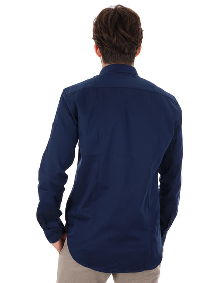 CAMICIA POMMERY FB DA UOMO BLU