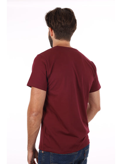 Fb t-shirt mm da uomo bordeaux