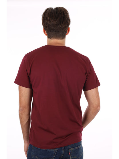 Fb t-shirt mm da uomo bordeaux