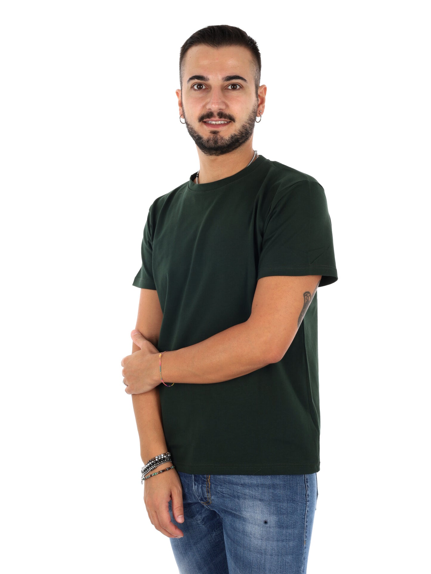 Fb Prati Gucci, t-shirt maniche corte da uomo verde