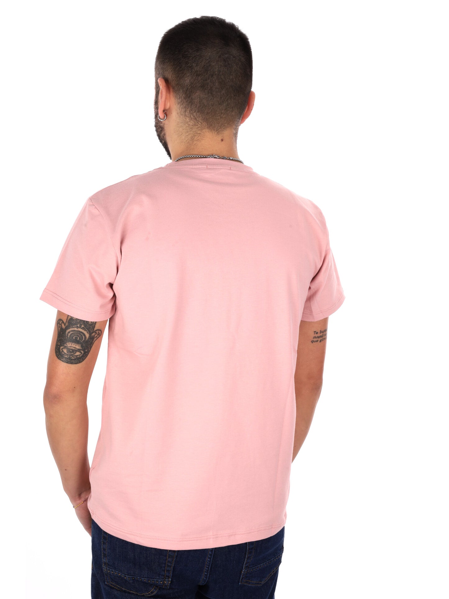 T-shirt rosa Prati da uomo, casual e versatile per la primavera-estate