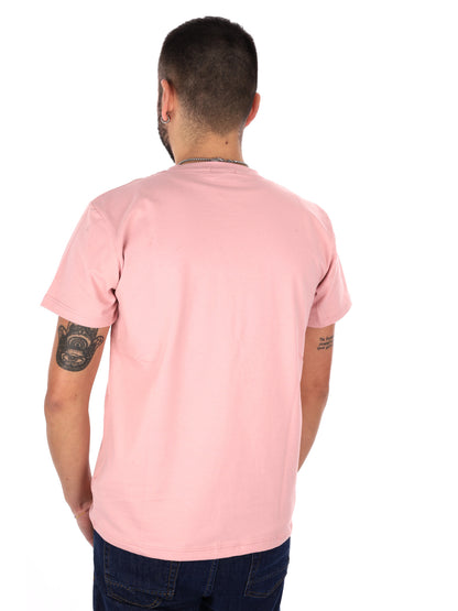 T-shirt rosa Prati da uomo, casual e versatile per la primavera-estate