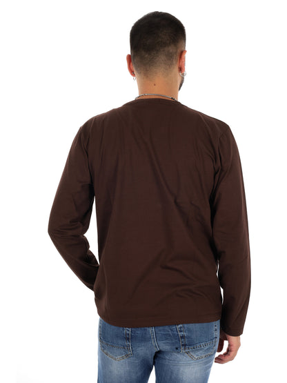 Fb Pratone Moro, t-shirt maniche corte da uomo marrone
