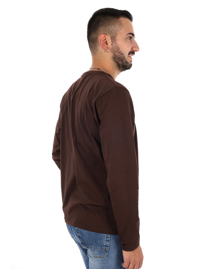 Fb Pratone Moro, t-shirt maniche corte da uomo marrone