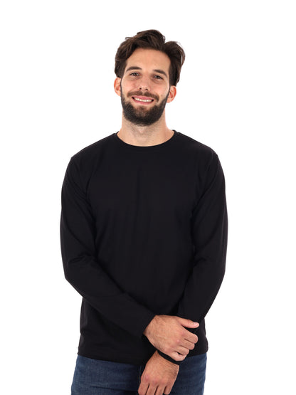 MAGLIA A MANICHE LUNGHE FB DA UOMO NERO