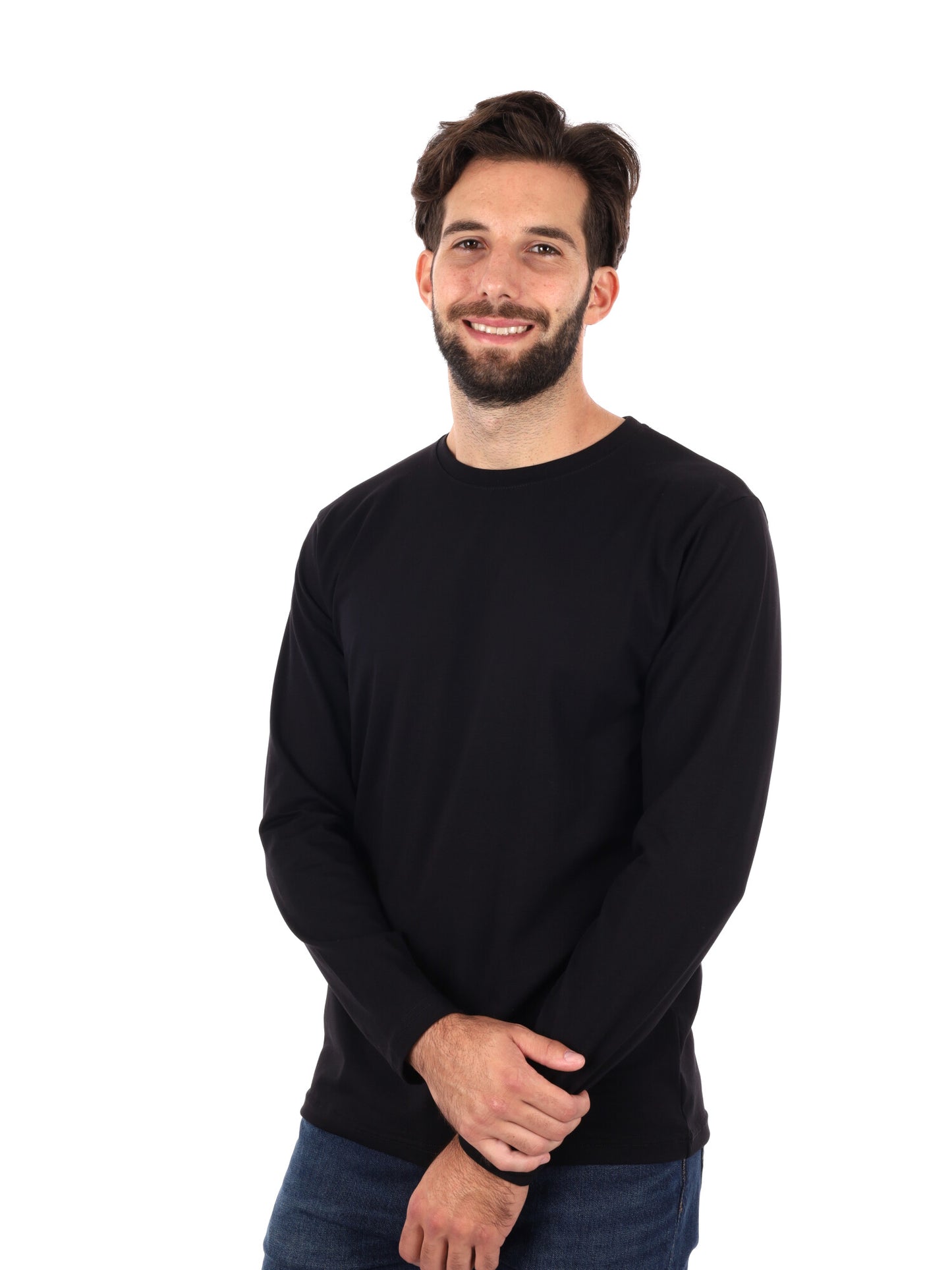 MAGLIA A MANICHE LUNGHE FB DA UOMO NERO