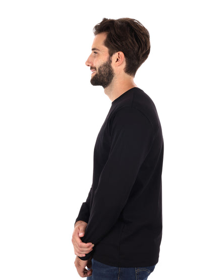 MAGLIA A MANICHE LUNGHE FB DA UOMO NERO