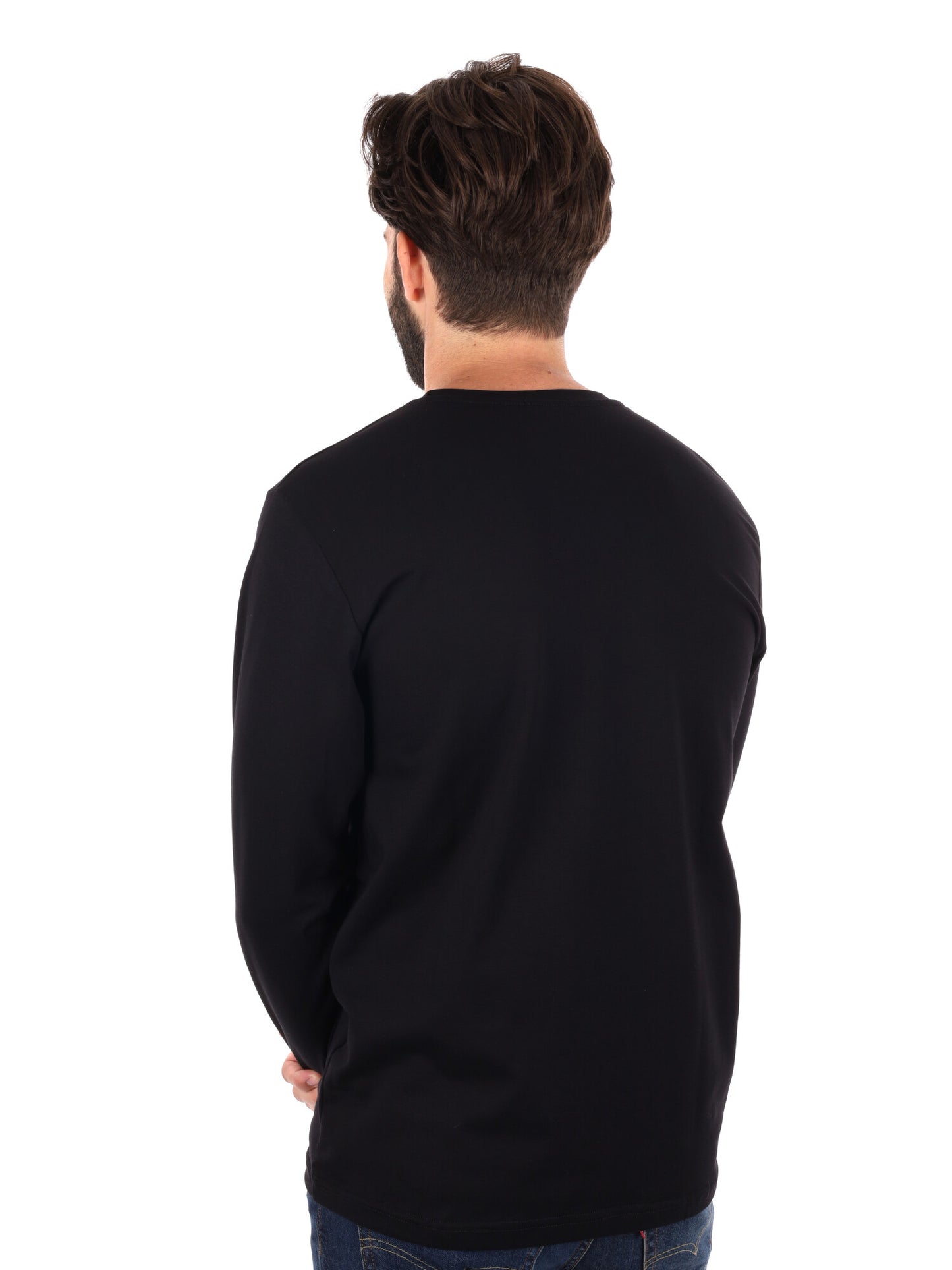 MAGLIA A MANICHE LUNGHE FB DA UOMO NERO