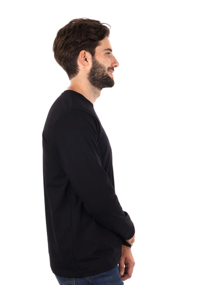 MAGLIA A MANICHE LUNGHE FB DA UOMO NERO