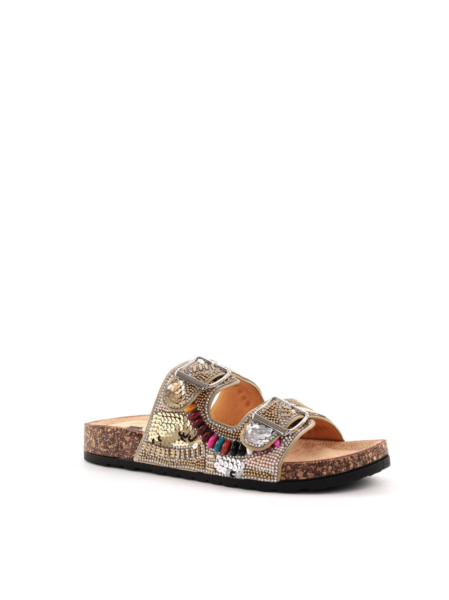 Sandalo donna Hosis Clyo' beige elegante e versatile