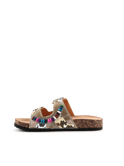 Sandalo donna Hosis Clyo' beige elegante e versatile