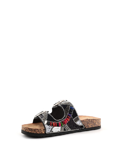 Sandali donna Hosis Clyo' in nero, eleganza estiva