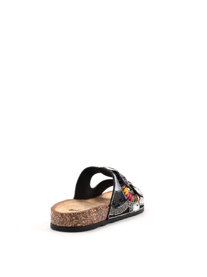 Sandali donna Hosis Clyo' in nero, eleganza estiva