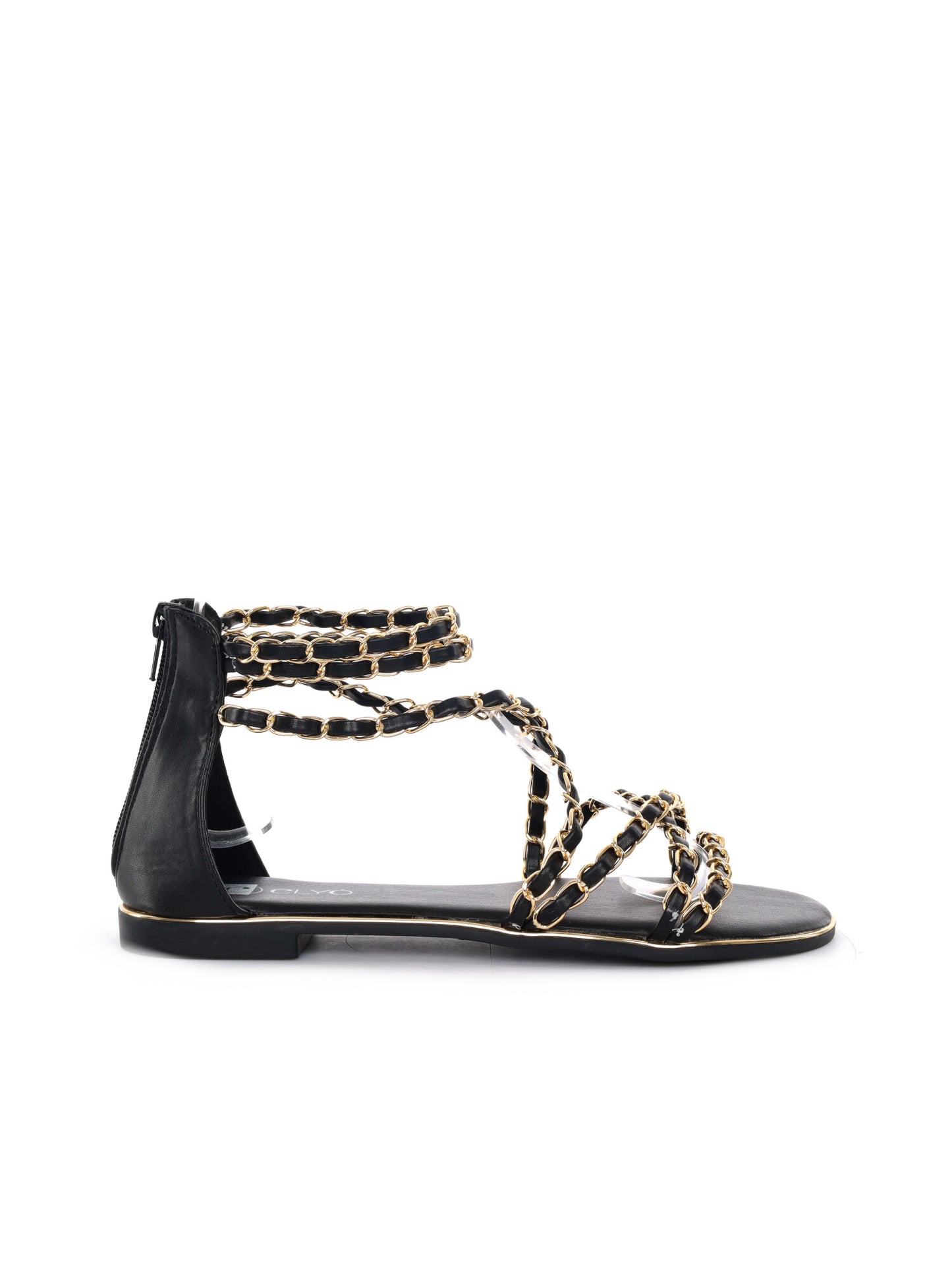 Sandalo Clyo' da donna in nero, elegante e versatile