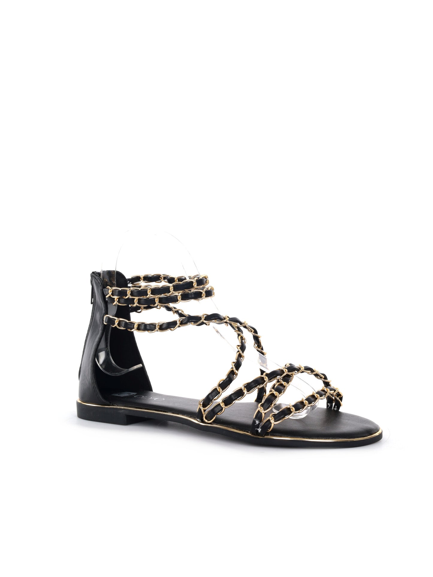 Sandalo Clyo' da donna in nero, elegante e versatile