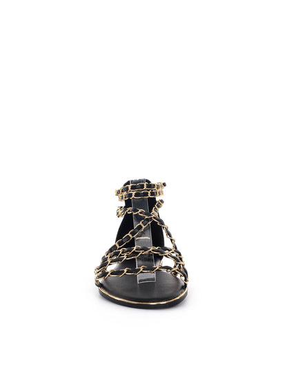 Sandalo Clyo' da donna in nero, elegante e versatile