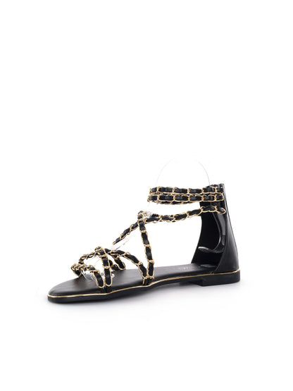 Sandalo Clyo' da donna in nero, elegante e versatile